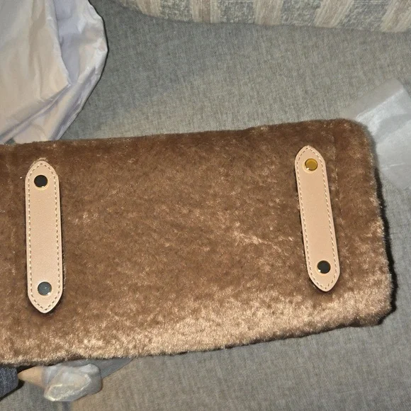 Kate Spade Brown Faux Fur Tote Bag - Picture 9 of 12